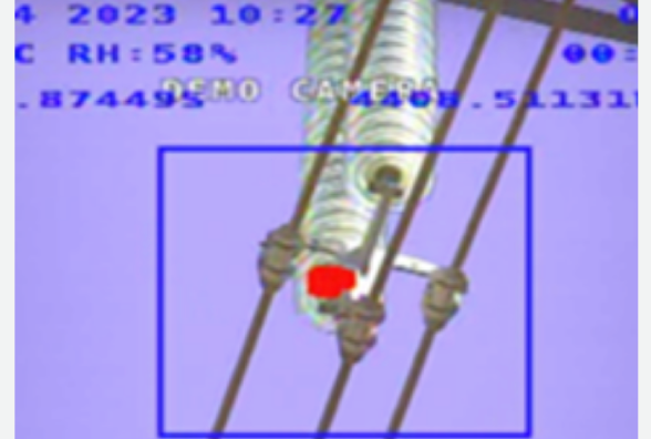 UV Camera: Corona on insulator pinpointed